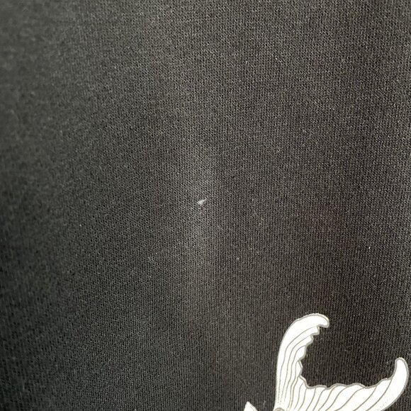 Blind Rooster Black Sweatshirt With Koi Fish & Wave Design, M - Picture 9 of 9